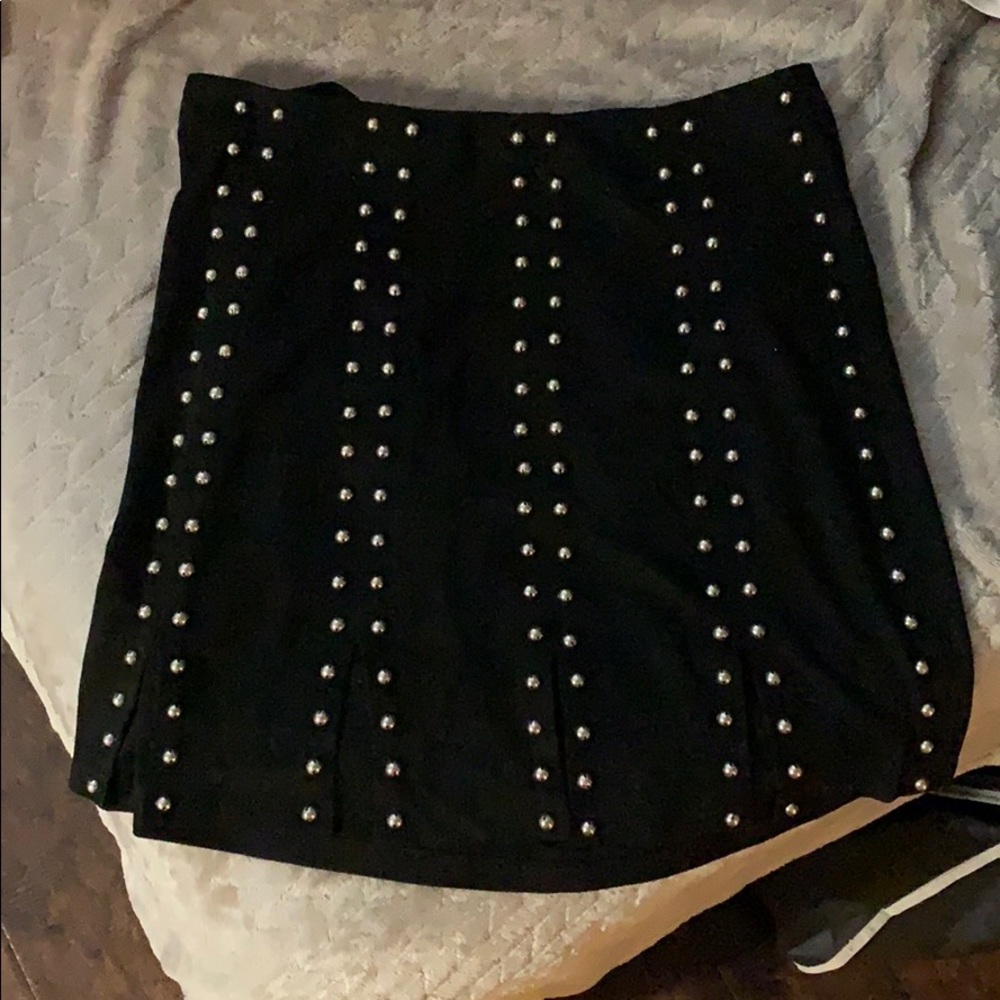 Black studded skirt